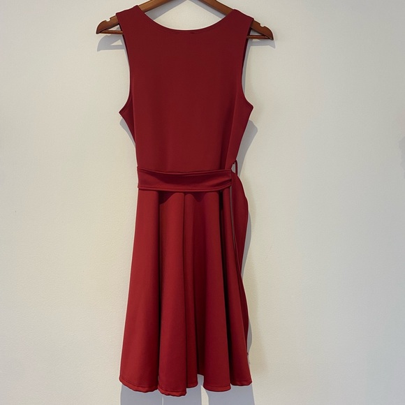 Blue Sky-Sangria Red Dress - Picture 3 of 3